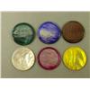 Image 3 : Cased set of Mother of Pearl gambling chips