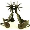 Image 1 : Early transitional silver inlaid spurs