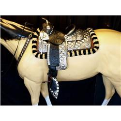 Ted Flowers black parade saddle