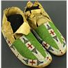 Image 1 : C. 1880-1890's Plains moccasins fully beaded