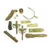 Image 1 : Collection of 11 artifacts found at Ft. Buford