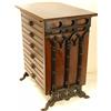 Image 2 : Unique mahogany 6 drawer map style case