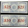 Image 2 : Collection of 2 1924 Days of 76 $10 & $25 bills