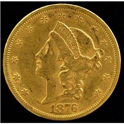 1876 $20 gold coin type 2