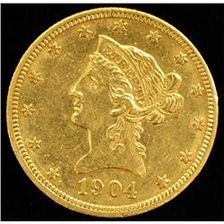 1904 $10 gold coin.