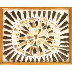 Collection of 99 contemporary arrowheads