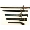 Image 1 : Collection of five miscellaneous bayonets