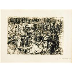 Market Scene by Max Liebermann