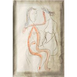 Two Girls by Yankel Adler