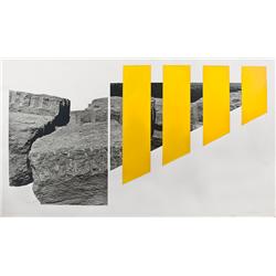 Yellow Rocks by Menashe Kadishman