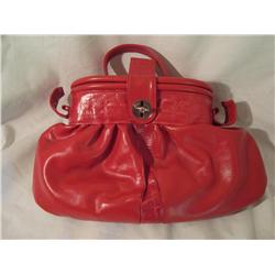 Vintage red handbag from Greece