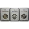 Image 1 : 1946  Walker half $  NGC62-63-64--3 coins