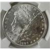 Image 2 : 1881S Morgan $  OBVERSE STRUCK THRU  MINT ERROR NGC62PL