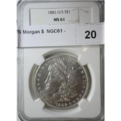 1882O/S Morgan $  NGC61