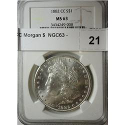 1882CC Morgan $  NGC63