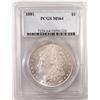 Image 1 : 1881 Morgan $  PCGS64