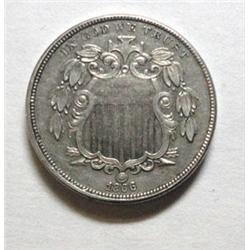 1866 proof shield nickel. Has the diagnostic centering dots for proof only