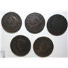 Image 1 : 1832-33-35 G-1837-38 VG large pennys