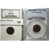 Image 1 : 1934 NGC65RB and 1909VDB PCGS64RD
