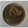 Image 2 : 1887S $5 GOLD  NGC62