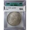 Image 1 : 1898 Morgan $  ICG65  graded right  nice toning