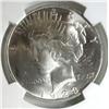 Image 3 : 1923 Peace $  REVERSE STRUCK THRU  MINT ERROR NGC64