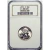 Image 3 : NGC slabbed Washington quarter lot; 1950PS-54S-63 all MS65 and