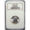Image 4 : NGC slabbed Washington quarter lot; 1950PS-54S-63 all MS65 and