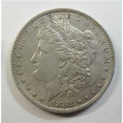 1882O/S Morgan $  undipped AU