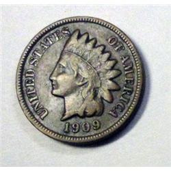 1909S Indian penny VF  nice color