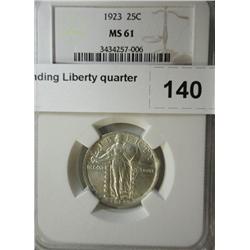 1923 Standing Liberty quarter NGC61