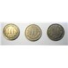 Image 2 : 1870  XF45 and 1873  XF and 1874 AU  3 cent nickels