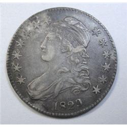 1829 Bust half $  undipped XF