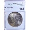 Image 1 : 1922 Peace $  ANACS63 graded right