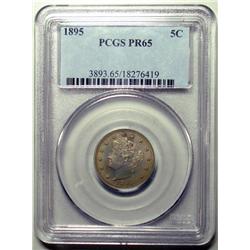 1895  proof V nickel PCGSPR65