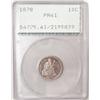 Image 1 : 1878 proof dime OGH PCGS61