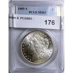 1885S Morgan $  PCGS63