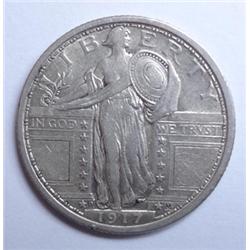 1917D T1 quarter borderline AU original undipped