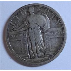 1917S T1 quarter  F/VF  closer to VF