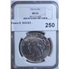Image 1 : 1923D Peace $  NGC63