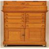 Image 3 : Country Store Two Piece Oak Spool Cabinet