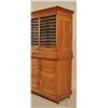 Image 4 : Country Store Two Piece Oak Spool Cabinet