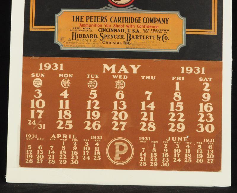 1931 Peters Calendar