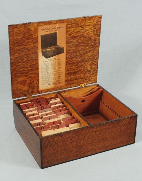 National Cash Register Credit System Filing Box