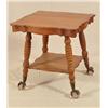 Image 1 : Oak Parlor Table With Ball & Claw Feet