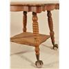 Image 3 : Oak Parlor Table With Ball & Claw Feet