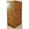 Image 3 : Oak Four Drawer Legal File Cabinet