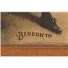 Image 8 : Benedicto Cigars Oak Framed Advertising Sign