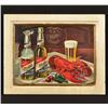 Image 1 : Miller Beer Self Framed Tin Sign Pre-Prohibition