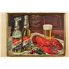Image 2 : Miller Beer Self Framed Tin Sign Pre-Prohibition